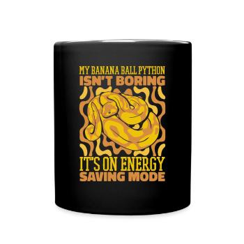 Ce n’est que le mode d’économie d’énergie Snake Banana Ball - Mug uni - noir - Devant