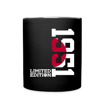 LIMITED EDITION 1951 JAPAN 75. GEBURTSTAG - Tasse einfarbig - Schwarz - Vorne