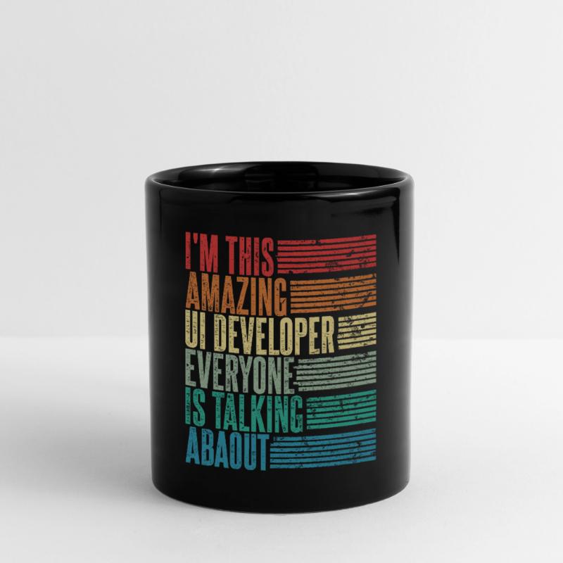 Ui Developer Ui Developer Gift Retro Full Colour Mug