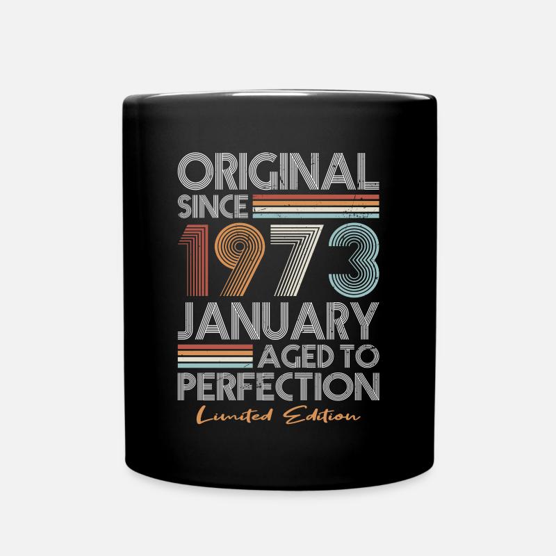 Année du 50e anniversaire Janvier 1973 Original 1973 - Mug uni - noir