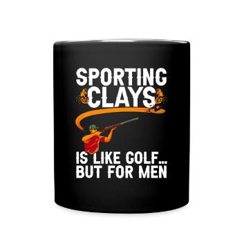 Shooting Skeet Clay Pigeon Shooting - Full Colour Mug - black - Front