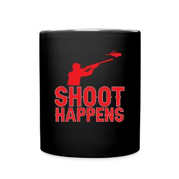 Tir au piège Tir au pigeon en argile Skeet - Mug uni - noir - Devant