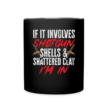 Tir au piège Tir au pigeon en argile Skeet - Mug uni - noir - Devant