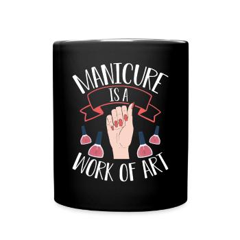 La manucure est une œuvre d’art - Mug uni - noir - Devant