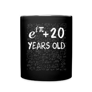 19th birthday 19 years old Euler Identity math - Full Colour Mug - black - Front