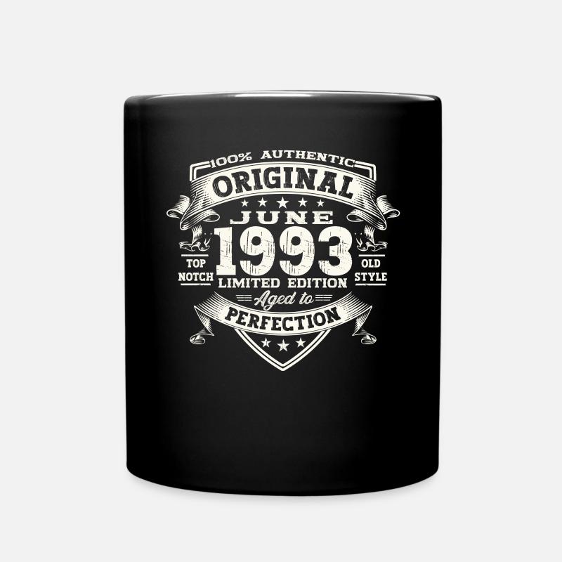 30. Geburtstag Mann Juni Jahrgang 1993 Original - Tasse einfarbig - Schwarz