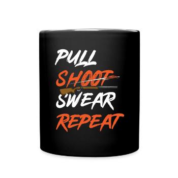 Tir au piège Tir au pigeon en argile Skeet - Mug uni - noir - Devant