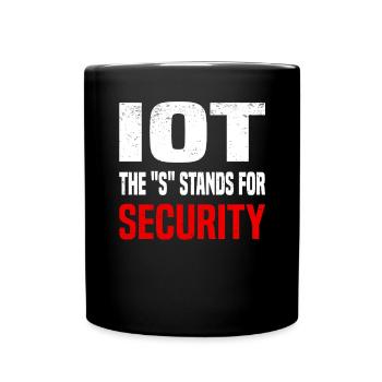 Internet Of Things IOT Programmer Admin IT - Full Colour Mug - black - Front