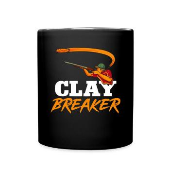 Tir au piège Tir au pigeon en argile Skeet - Mug uni - noir - Devant
