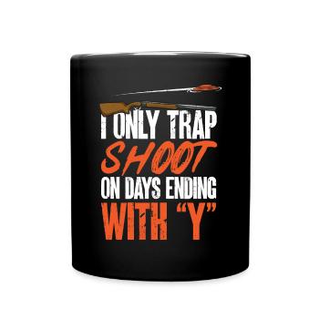 Tir au piège Tir au pigeon en argile Skeet - Mug uni - noir - Devant