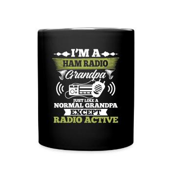 Je suis un amateur de radio grand-père hommes radio amateur operato - Mug uni - noir - Devant