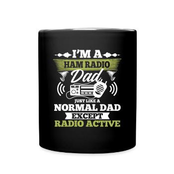 Antenne d’opérateur radio amateur Je suis un amateur de radio gr - Mug uni - noir - Devant