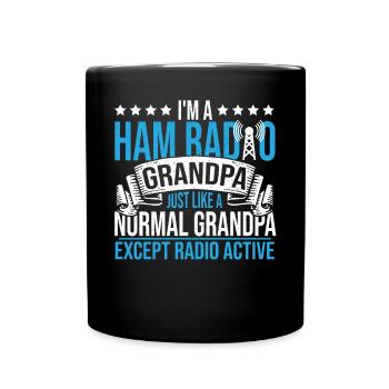 Je suis un amateur de radio grand-père hommes radio amateur operato - Mug uni - noir - Devant