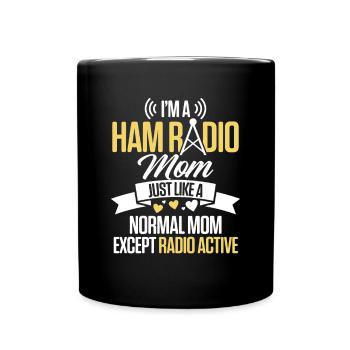Je suis une maman radioamateur Opérateur radio amateur Femmes - Mug uni - noir - Devant
