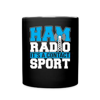 Amateur Radio Operator Ham Radio It's A Contact Sp - Tasse einfarbig - Schwarz - Vorne