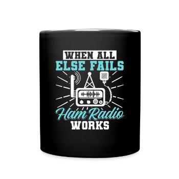 Réseau de l’opérateur lorsque tout le reste échoue Amateur Radio Wor - Mug uni - noir - Devant