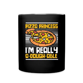 Pizza Princess Pizza Pizza Tray Pizza Oven - Full Colour Mug - black - Front