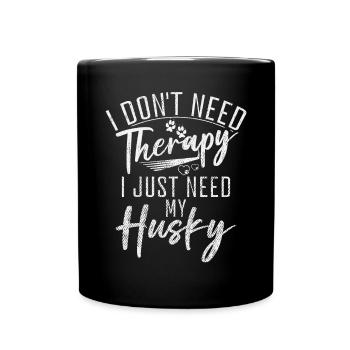 Cadeaux de chien Husky - Mug uni - noir - Devant