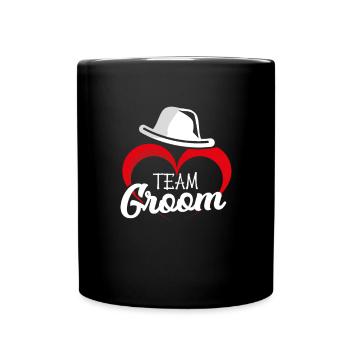 Marié de mariage marié assorti - Mug uni - noir - Devant