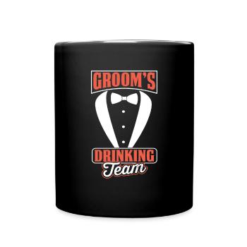 Marié de mariage marié assorti - Mug uni - noir - Devant