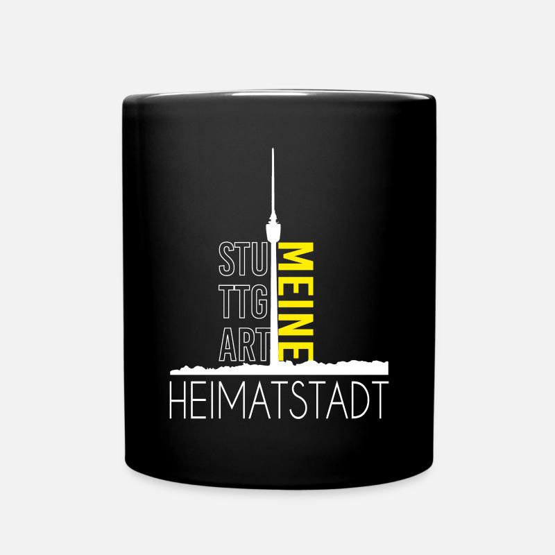Stuttgart meine Heimatstadt - Tasse einfarbig - Schwarz