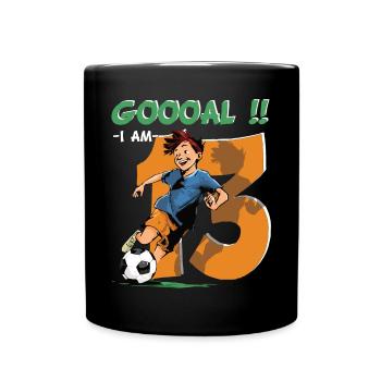 Football Birthday - 13 years old boy - 13. - Full Colour Mug - black - Front