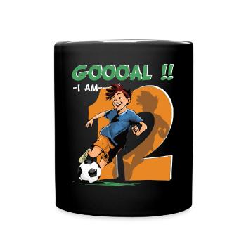 Football Birthday - 12 years old boy - 12. - Full Colour Mug - black - Front