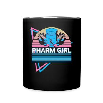 Pharmacist Pharmacy Retro - Full Colour Mug - black - Front