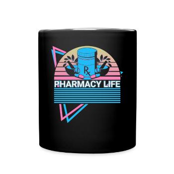 Apotheker Retro - Tasse einfarbig - Schwarz - Vorne