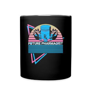 Pharmacie Futur Pharmacien Rétro - Mug uni - noir - Devant