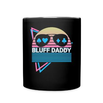 Joueur de poker Papa Retro - Mug uni - noir - Devant