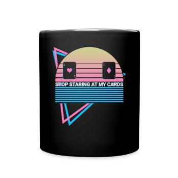 Joueur de poker Rétro - Mug uni - noir - Devant