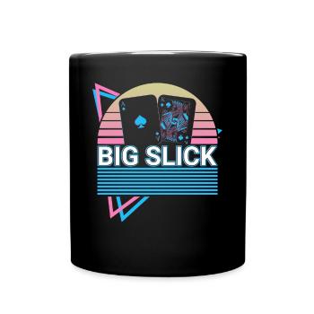 Joueur de poker Rétro - Mug uni - noir - Devant