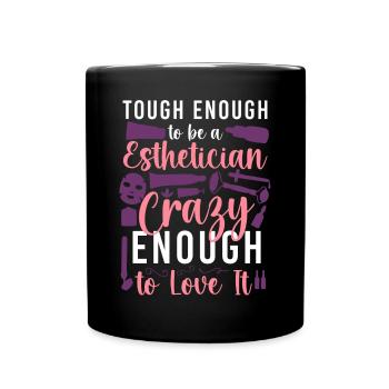 Cute Licensed Esthetician Skincare - Tasse einfarbig - Schwarz - Vorne