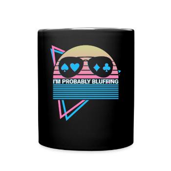 Joueur de poker Rétro - Mug uni - noir - Devant