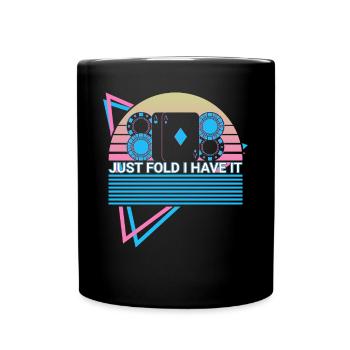 Joueur de poker Rétro - Mug uni - noir - Devant