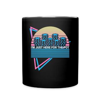Joueur de poker Rétro - Mug uni - noir - Devant