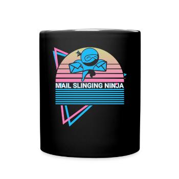 Postal Service Postman Retro - Mug uni - noir - Devant