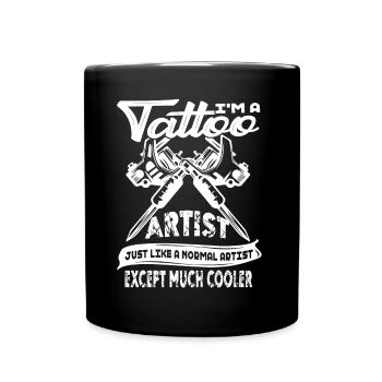 Tattoo Artist Tattoo Artist Cooler - Full Colour Mug - black - Front