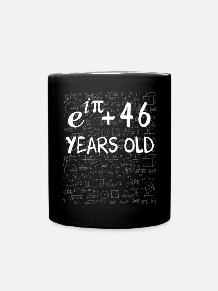 45th birthday 45 years Euler Identity math gift - Full Colour Mug - black