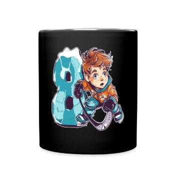Anniversaire de hockey sur glace - garçon de 8 ans - 8. - Mug uni - noir - Devant