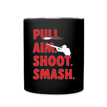 Shooting Skeet Clay Pigeon Shooting - Full Colour Mug - black - Front
