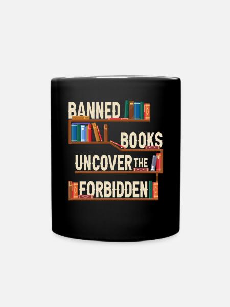 Verbotene Bücher enthüllen das Verbotene - Tasse einfarbig - Schwarz