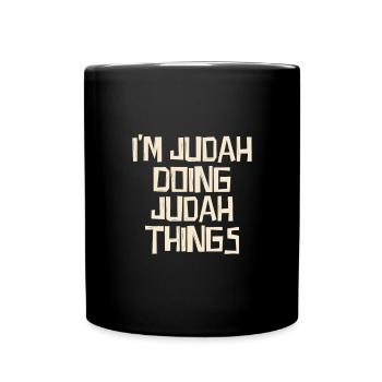 Je suis Juda en train de faire des choses de Juda - Mug uni - noir - Devant