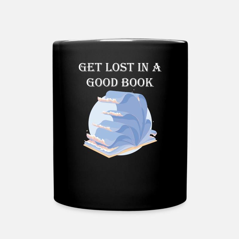 Get lost in a good book - Full Colour Mug - black