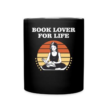Book Lover for Life - Mug uni - noir - Devant