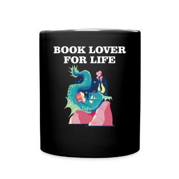Book Lover for Life - Mug uni - noir - Devant