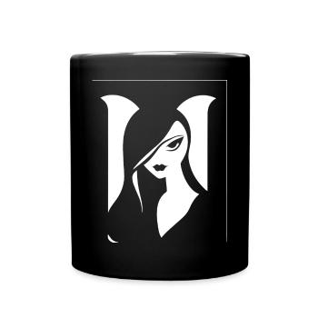 Gothic Girl Dark Fairytale Goth Occult Women Batc - Mug uni - noir - Devant