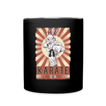 Karate - Tasse einfarbig - Schwarz - Vorne
