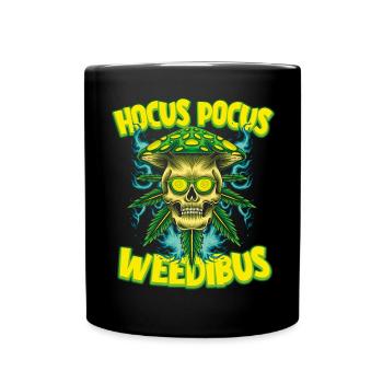 Hocus Pocus Weedibus - 420 Blaze Motif - Full Colour Mug - black - Front